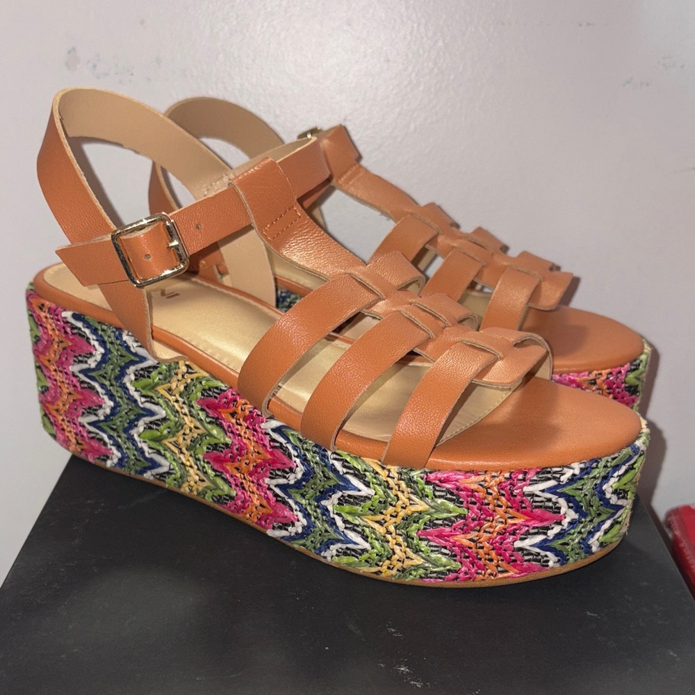 Lottini Colorful Platform Sandals size 38